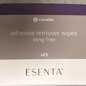 2 qty Esenta Adhesive Remover Wipes x25 NEW EXP 2026